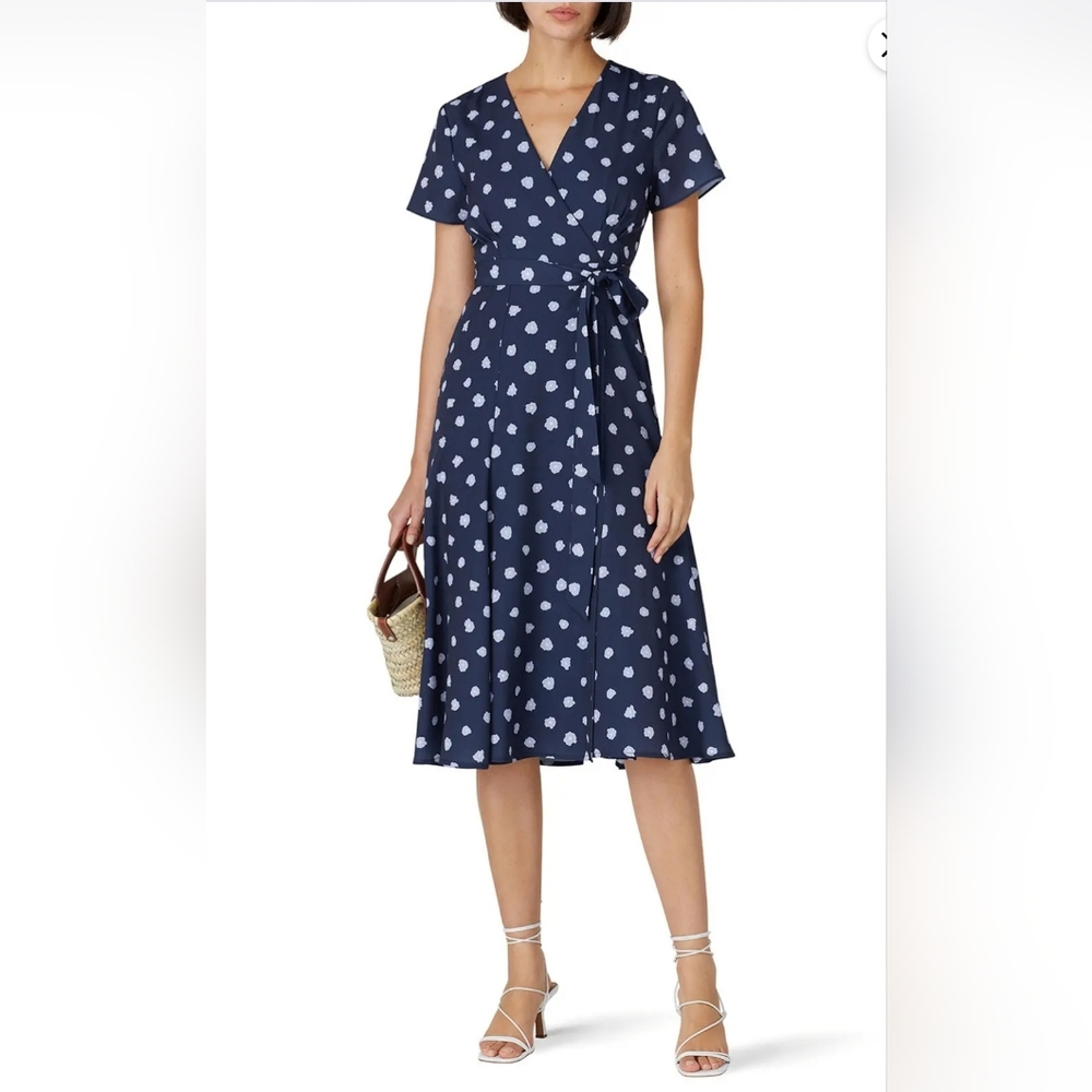 H. SLATE & WILLOW/Ditsy Floral Wrap Dress $297 MSRP